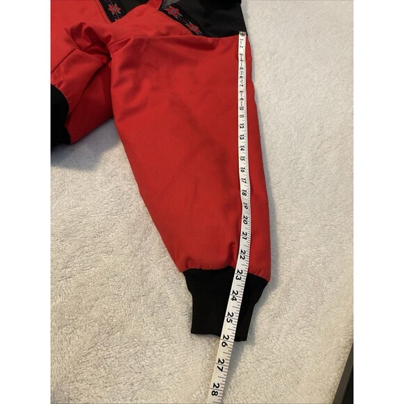 Vintage Canyon Guide Outfitters Bomber Jacket Mens L Aztec Blanket Lined Red - Picture 4 of 16